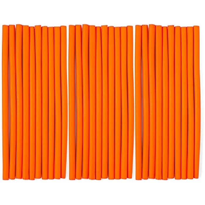 XCCOCO 3Pack(30Rods) Flexi Curling Hair Rods No Heat Soft Foam Hair Curlers Twist Flex Rods Set for Long,Medium,Short Human Hair DIY Hair Curlers Accessories Color Random(Diameter 1.0cm) - Image 1